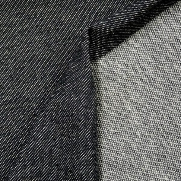Teksatrikotaaž must (diagonaaltrikotaaž/Jeans Jersey)