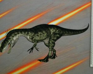 Dinosaurus 6, kupong/paneel ca 40X51cm, Single Jersey