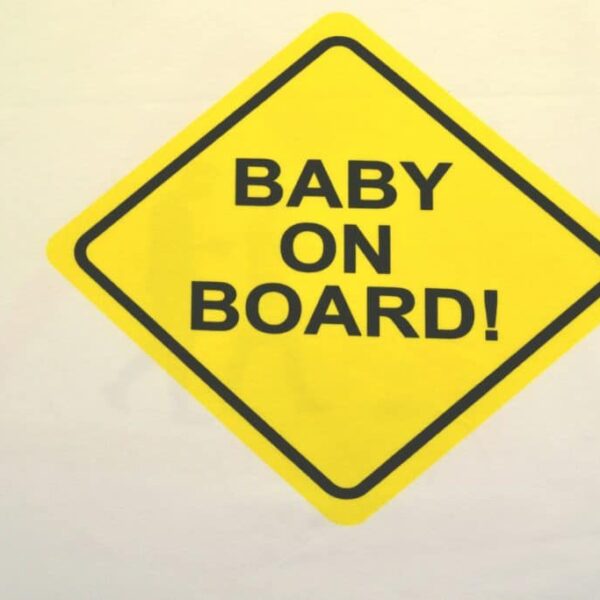 "Baby on Board" kupong/paneel ca 53X73cm, Single Jersey