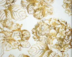 "Kuldsed" hortensiad valgel, Single Jersey