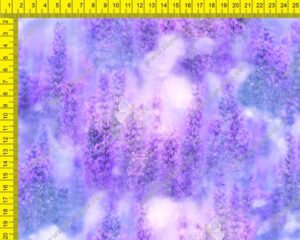 Õhuke veekindel jopekangas lavendlid ja väikesed liblikad (Softshell-mesh)