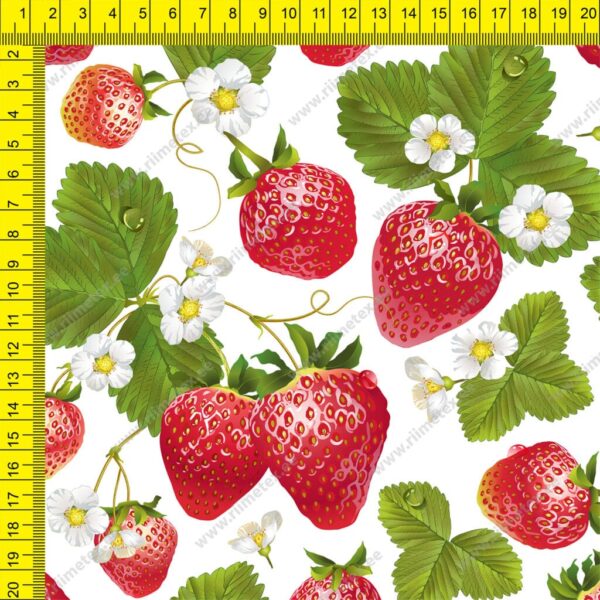 Õhuke veekindel jopekangas maasikad valgel (softshell-mesh)