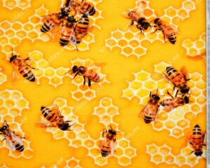 Trikotaažkangas mesilased /Single Jersey/