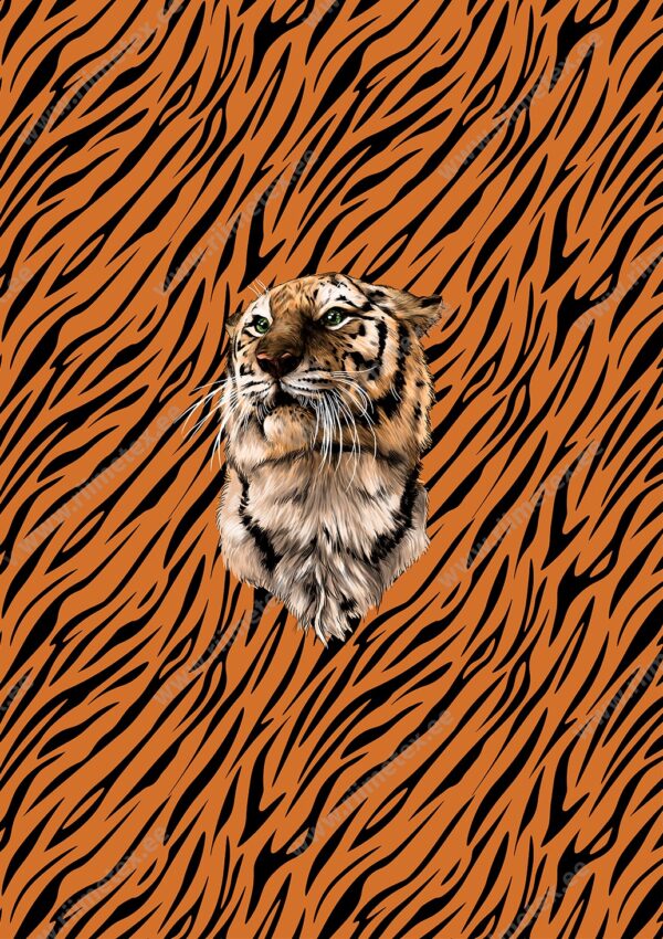Dressipaneel tiiger tiigrimustril