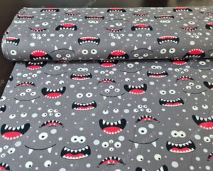 Trikotaažkangas koletised hallil / Single Jersey