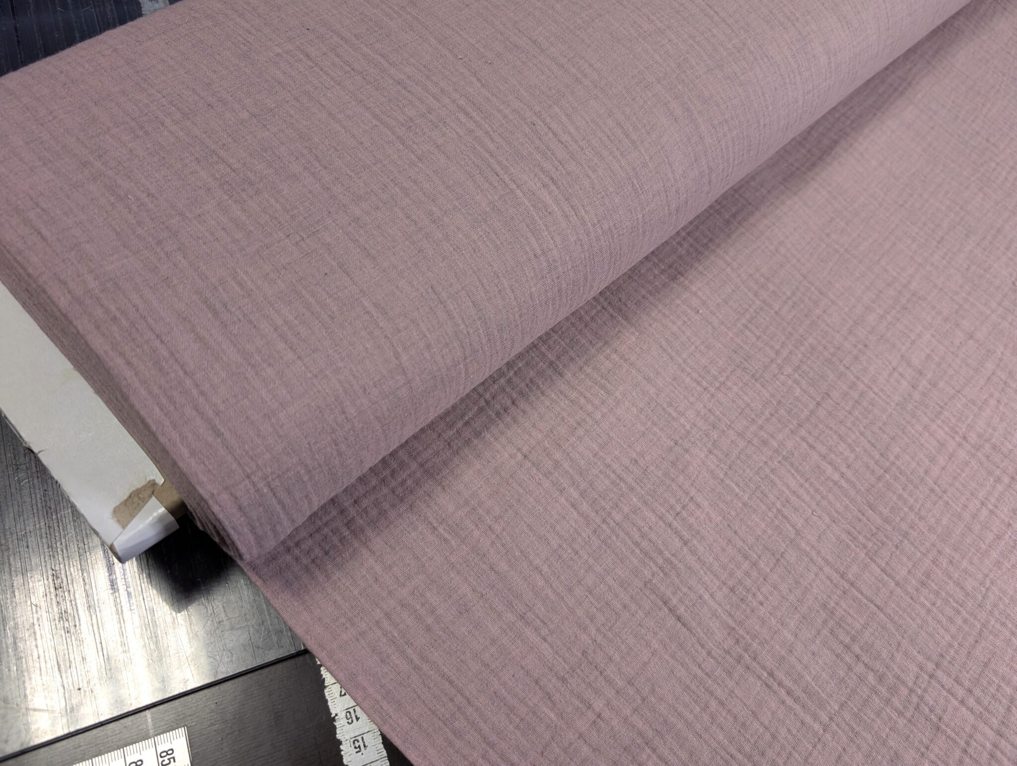 Musliinkangas hele vanaroosa melee kahekordne